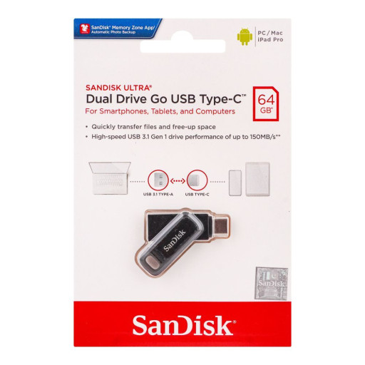 64GB USB+TYPE-C OTG PANDRIVE
