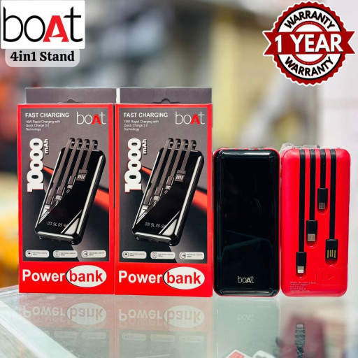 boAt 10,000mAh Power Bank with 4 In-built Cables!