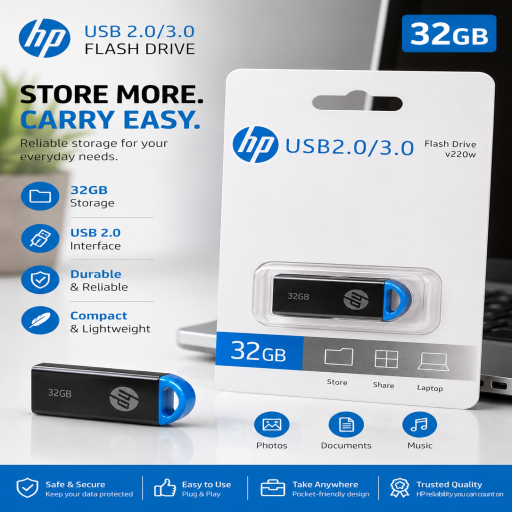 32 GB HP Pandrive 2.0/3.0 Mattel
