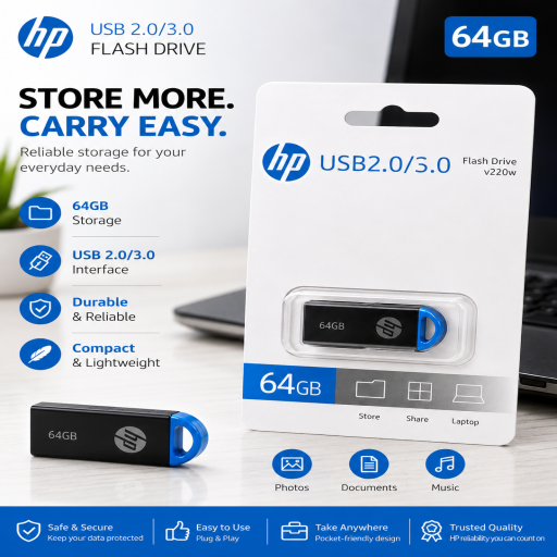 64 GB HP Pandrive 2.0/3.0 Mattel