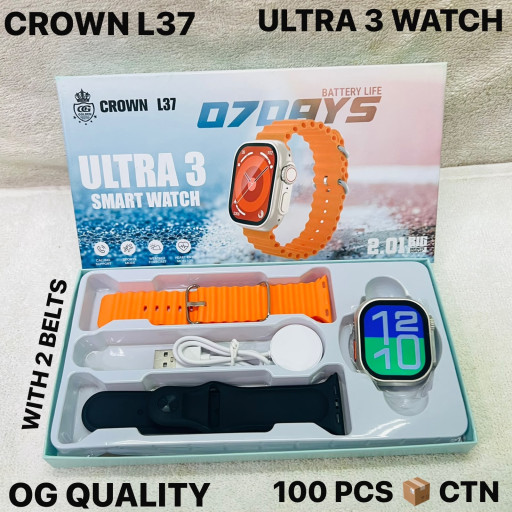 Crown L37 ultra 3 watch  2 strap