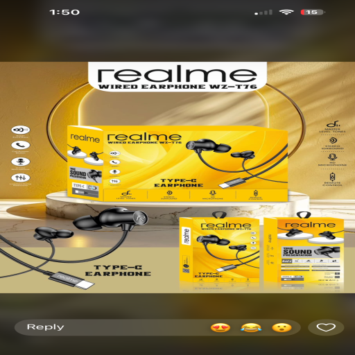 Realme 76 Earphone Type -C