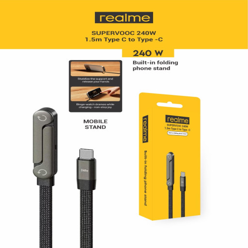 REALME 240W  with stand Super fast cable