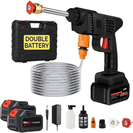 wireless (Rechargeable)Car washer Gun Dual battery