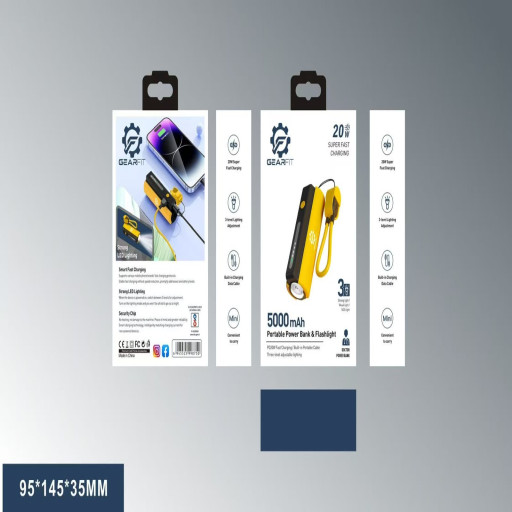 2In 1 5000 mah 20W power bank + Torch