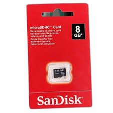 SANDISK 8GB MEMORY CARD 