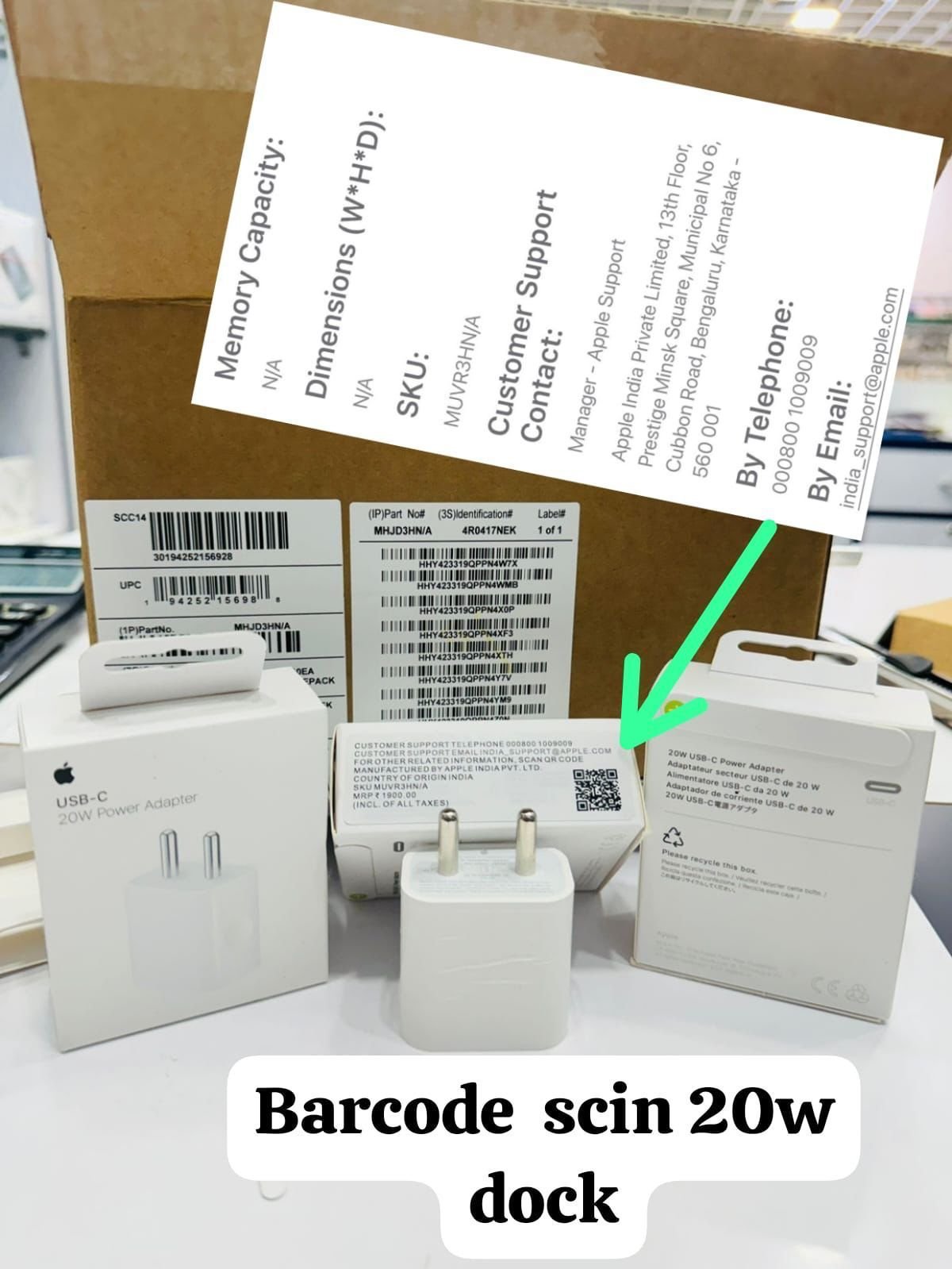 Apple 20 W Adaptor A+Quality. Barcode Adaptor - Image 4
