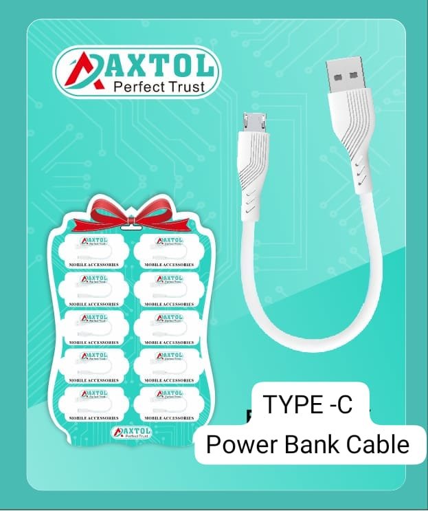 TYPE C Power Bank Cable 10 PCS PACKET