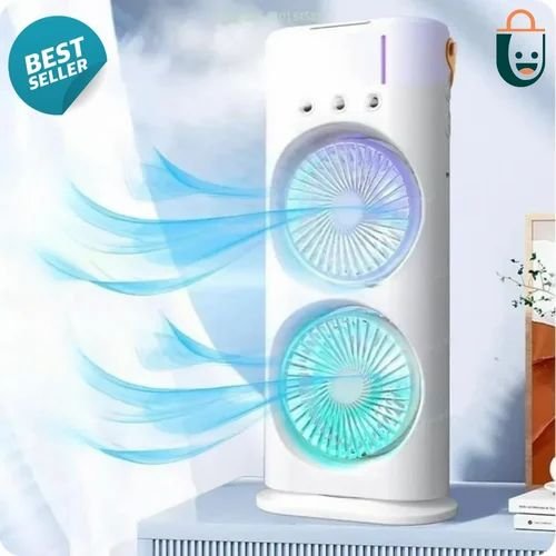 DUAL FAN RECHARGEABLE MINI COOLER - Image 2