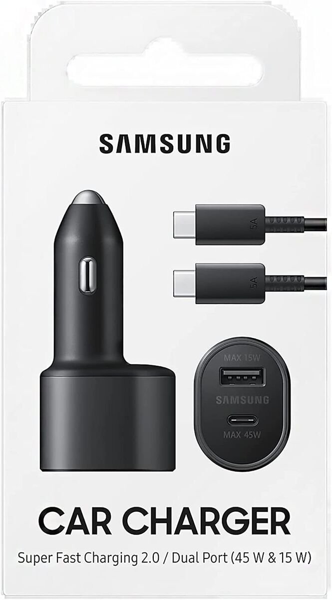 SAMSUNG C TYPE + USB PORT CAR CHARGING 